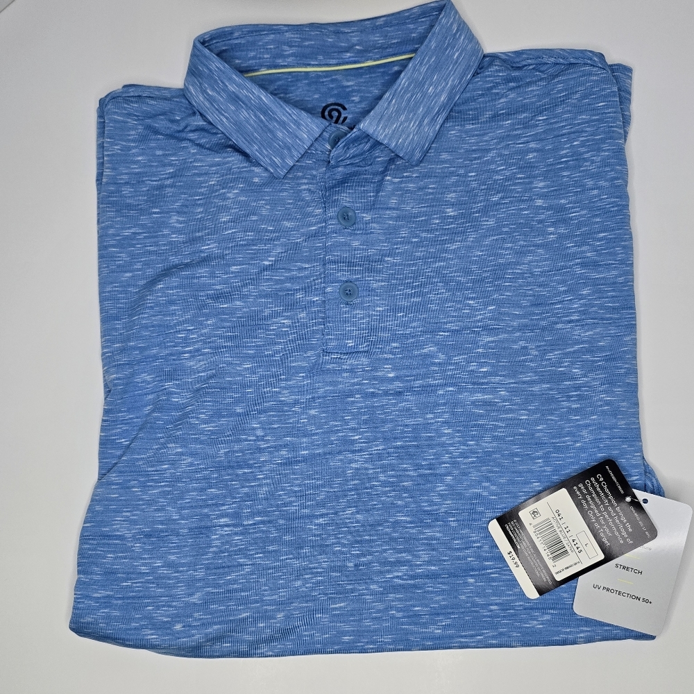 NEW! C9 Champion Active Wear Blue Golf Polo Shirt - Picture 4 of 4